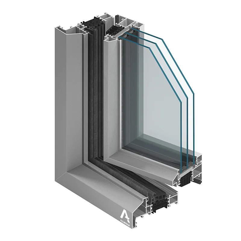 Fenêtre aluminium Ferroline MB — style acier, profil élancé et raffiné